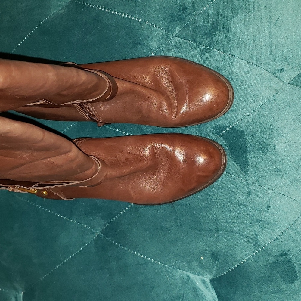 Ralph Lauren Mariah leather riding boots